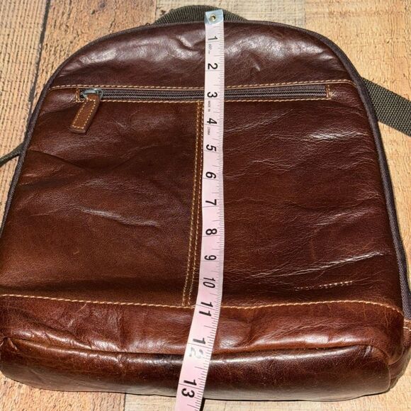 Jack Georges Voyager Convertible Backpack / Crossbody Brown Leather Unisex main image 6